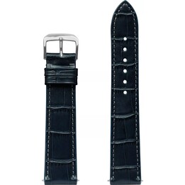 Zeppelin 20 mm Lederarmband blau