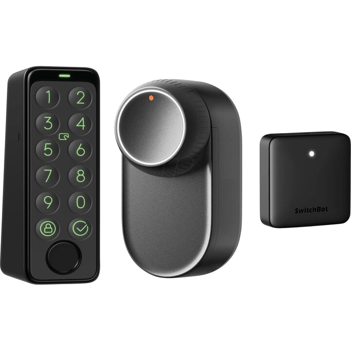 SwitchBot Lock Ultra TOUCH Combo Inalámbrico Negro