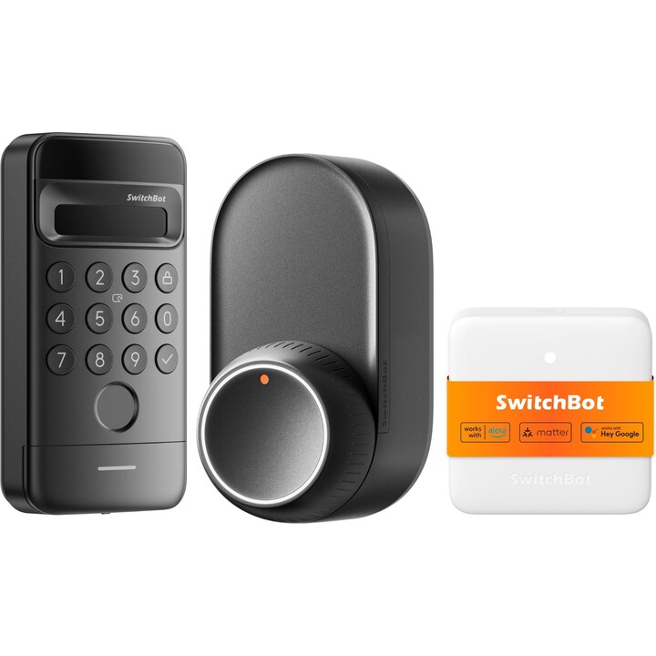 SwitchBot Lock Ultra VISION 10973292 Fingerabdruck NFC Gesichtserkennung 2K Video smart deadbolt 7 Entriegelungsmethoden