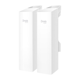 Kit bridge TP-Link EAP100 Omada 2,4 GHz N300 Wireless Bridge per uso interno/esterno. Porte: 3 porte RJ45 FE