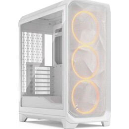 Case Tower per PC ATX Fractal Meshify 3 bianco con vetro temperato e display da gioco RGB