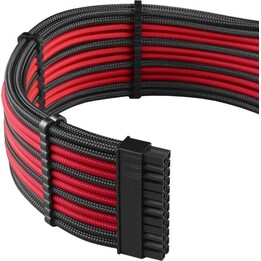 CableMod PRO ModMesh CM-PCAB-BKIT-NKKR-3PK-R Kit de extensión de cable de alimentación con funda premium negro/rojo ModMesh
