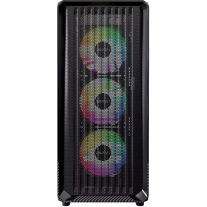 MONTECH X5 (B) Premium Compact mATX Gaming Case Dual Chamber Black Edition