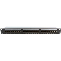 Microconnect PP-007 Elite 19" Cat6 FTP Patch Panel 24-Port Network Rackmount Pro
