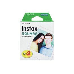 FUJIFILM INSTAX SQUARE instax SQUARE instant camera film white, 20 pcs.