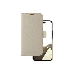 Nueva York - Cartera de piel 2 en 1 para iPhone 15 Pro Max - Sand Dune