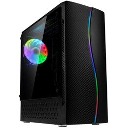 Kolink Inspire K5 ARGB Elite Mid-Tower Gaming Gehäuse ARGB Lüfter gehärtetes Glas Schwarz Pro
