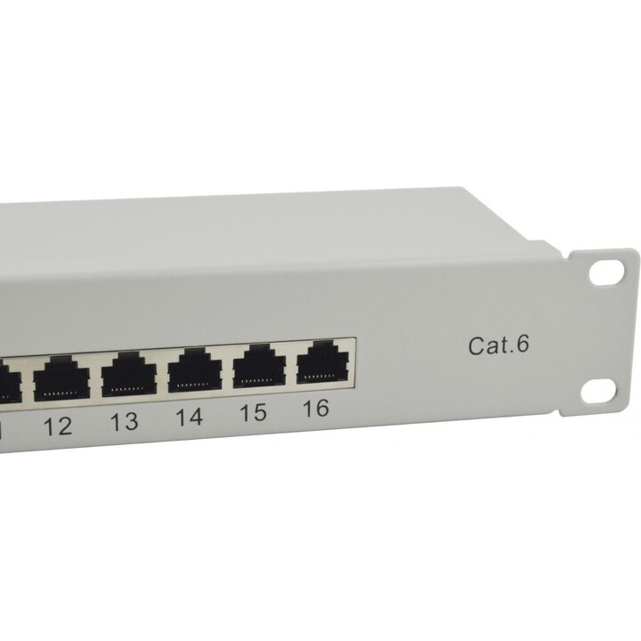 Equip Patchpanel 326317 Elite 19" Cat6 Shielded 16-Port Rackmount Network Patch Panel