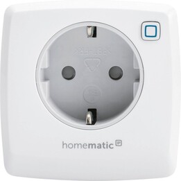 eQ-3 157338A0 Tomada de interrutor inteligente conectável IP Homematic Monitor de energia sem fios Branco