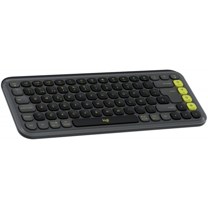 Logitech POP 920-013068 Elegante kabellose Bluetooth-Tastatur mit Symbolen und anpassbaren Tastenkombinationen Graphit