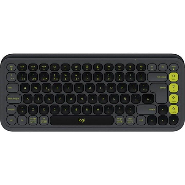 Logitech POP 920-013068 Clavier sans fil Bluetooth à touches icônes personnalisables Graphite