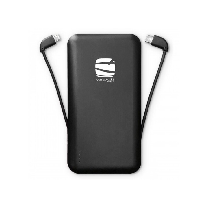 Batería y cargador externo para tablet y smartphone 10.000 mAh - Negro