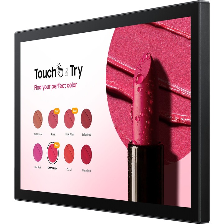 Samsung QB13C-T 33 cm (13") LCD Digital Signage Flat Panel Display with Wi-Fi, 500 cd/m² Full HD, Black, Tizen Touchscreen