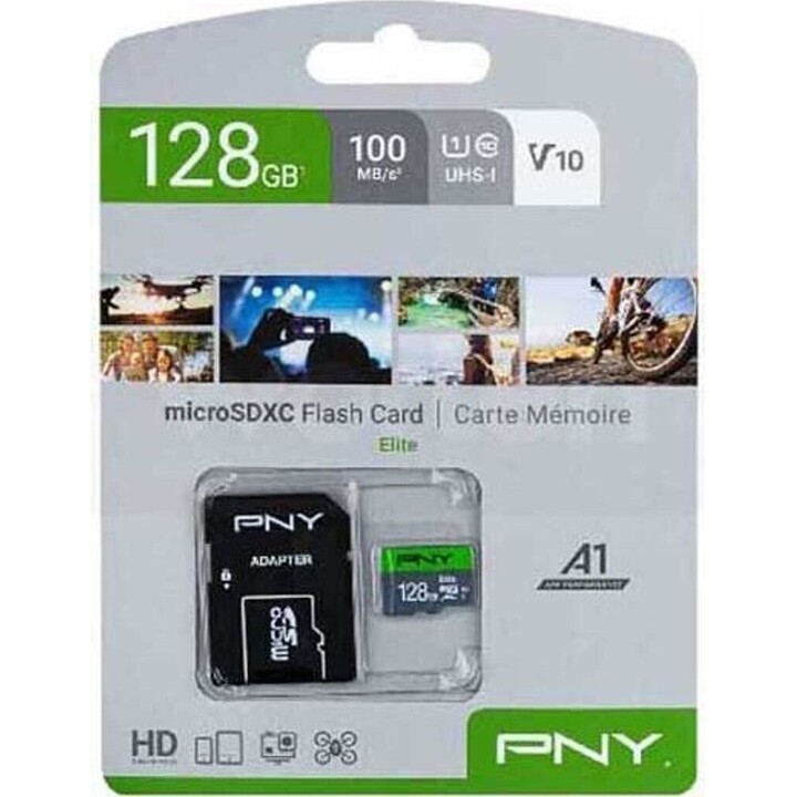 Micro XC Card 128GB PNY Elite Cl.10 U1