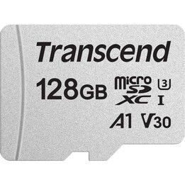Transcend 300S 128GB microSDXC UHS-I U3 V30 A1 com adaptador SD