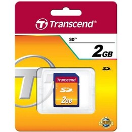 Carte mémoire industrielle Transcend SD MLC 2GB bleu/noir