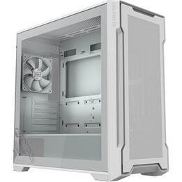 Gigabyte C102 Glass ICE GB-C102GI Mid-Tower mATX Case Tempered Glass White Optimized Airflow