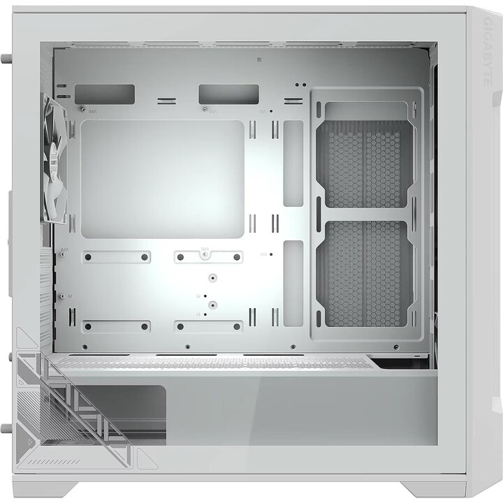 Gigabyte C102 Glass ICE GB-C102GI Mid-Tower mATX Case Tempered Glass White Optimized Airflow