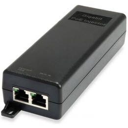 Level One POI-3004 Injetor PoE Gigabit 802.3at/af de porta única 30W de alta potência Montagem em parede