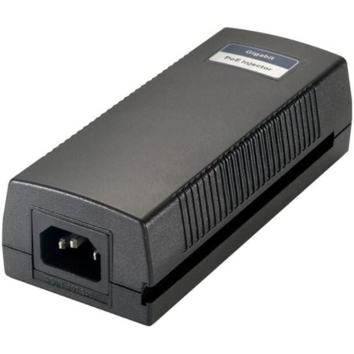 Level One POI-3004 Inyector PoE Gigabit 802.3at/af de un solo puerto y 30 W de alta potencia para montaje en pared