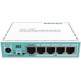 MikroTik RB750Gr3 hEX 5x Gigabit Ethernet Router Dual-Core 880MHz 256MB RAM USB microSD