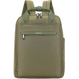 Golla Backpack Orion 601675 15.6" Laptop Green Water-Repellent Fabric 420x320x95mm Padded Straps Trolley Sleeve