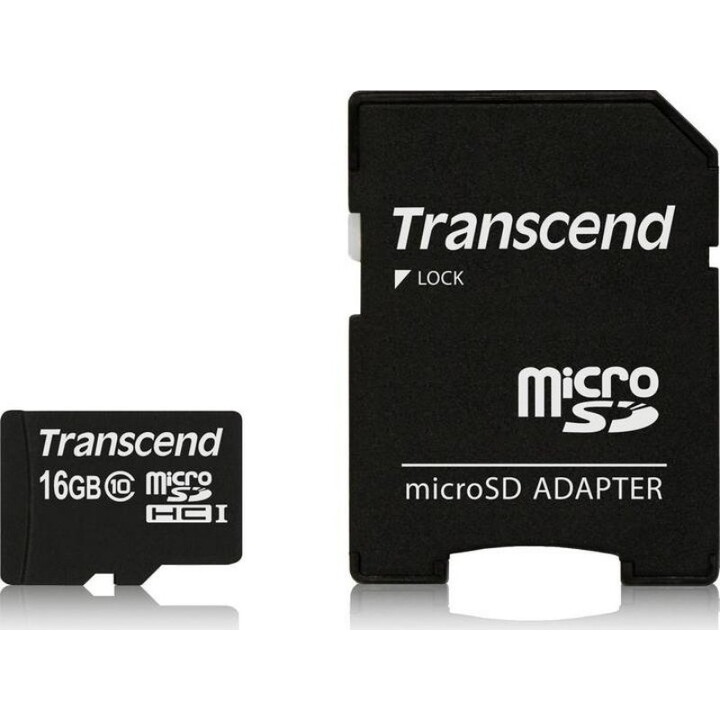 Transcend 16GB Class 10 microSDHC-Karte, 20 MB/s und NAND-Speicher