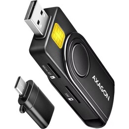 Axagon CRE-SMP2A USB Lecteur de cartes à puce et de cartes SD/microSD/SIM