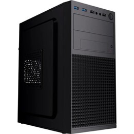 Gembird Caja de PC Mini-torre Fornax K300, Micro-ATX, 2x USB 3.0 + 2x USB 2.0, negro