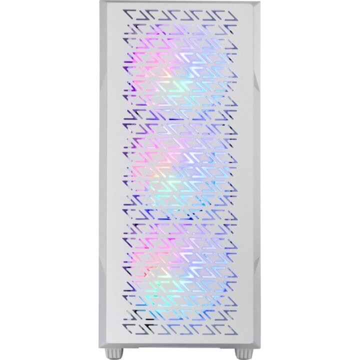 Torre PC Mars Gaming MC-GEO Caja Gaming ATX 4x Ventiladores FRGB 12cm Frontal Mesh Cristal Templado Blanco
