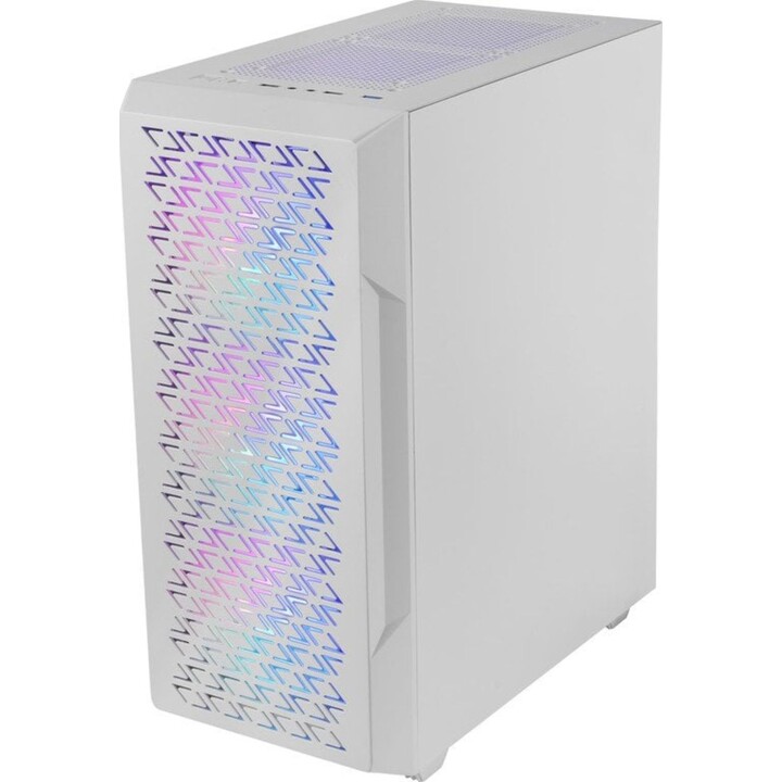 Torre PC Mars Gaming MC-GEO Caja Gaming ATX 4x Ventiladores FRGB 12cm Frontal Mesh Cristal Templado Blanco
