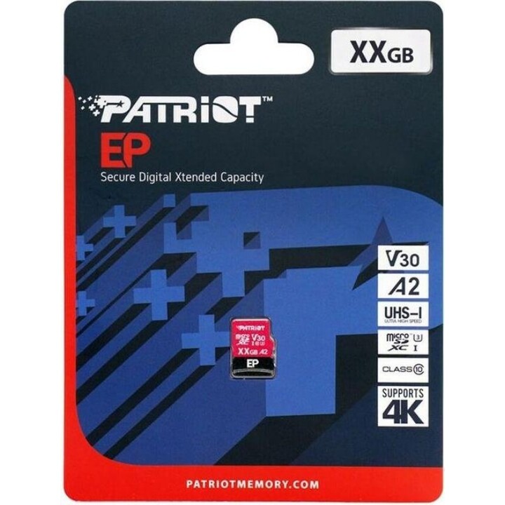 Patriot Memory EP A2 Memoria Flash 512 GB MicroSDXC V30 U3 Classe 10 (PEF512GEP32MCX)