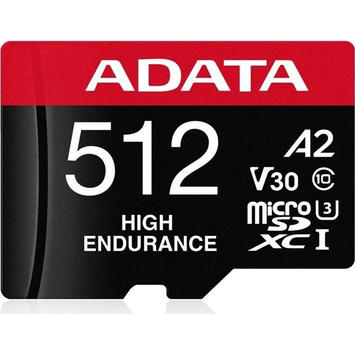 ADATA 512GB microSDXC card, 100MB/s, 85MB/s