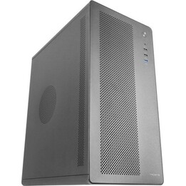 Tacens AEROM PC Tower, case per PC Micro-ATX in metallo, griglia anteriore, 1 ventola posteriore da 120 mm, USB 3.0, nero