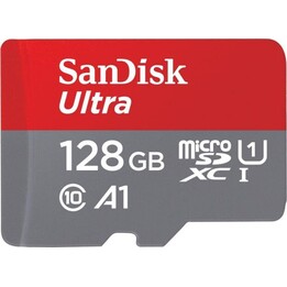 Sandisk Ultra microSDXC 128GB UHS-I U1 V10 con Adaptador