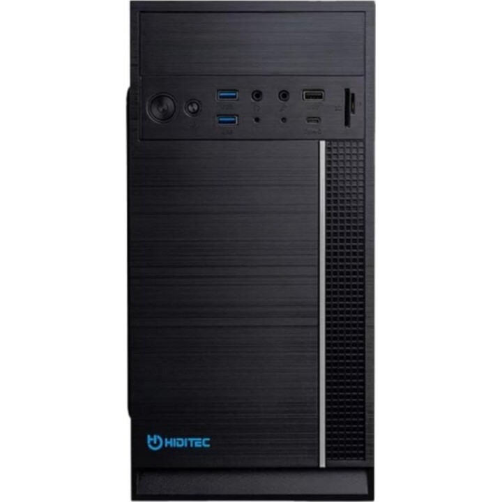 Torre PC Torre Hiditec Q5 PRO Mini ATX/ITX USB 3.1 Type-C Lector SD Compacta Negra