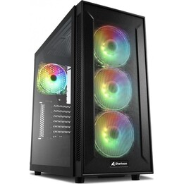 Tour PC Sharkoon TG6M RGB avec verre trempé et USB 3.0 - Noir