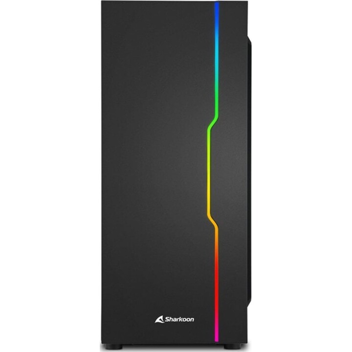 Sharkoon RGB Slider ATX PC Tower in vetro temperato USB 3.0 ARGB Nero