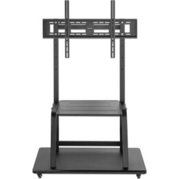 Manhattan 462334 Mobile Stand for 37-100" Screens, Aluminum with Wheels