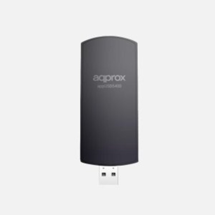usb wifi 6e circa appusb5400 5400 mbps 2402 in 6 ghz antenna 5dbi base con cavo nero