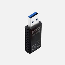 USB wifi 6 aprox. appusb1800 1800 Mbps 1201Mbps em 5 GHz preto