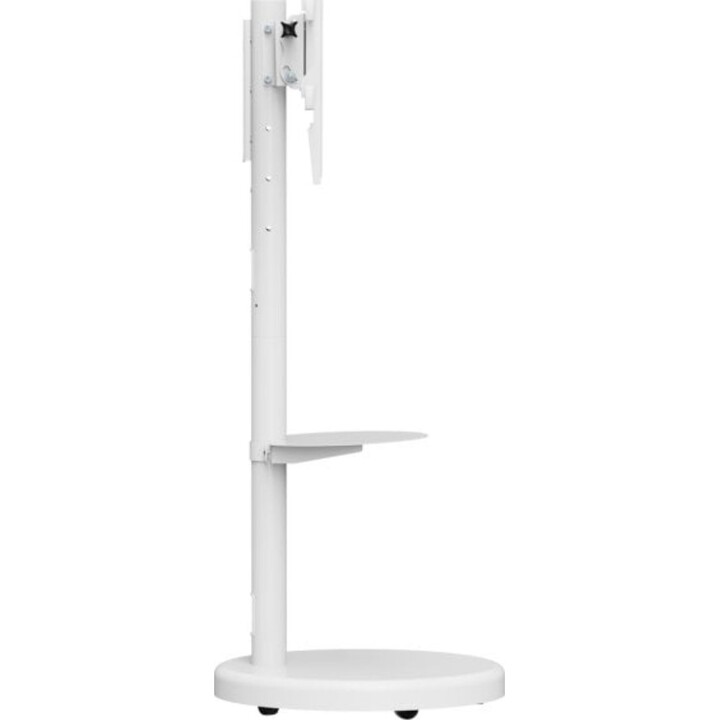 Carrello TV bianco Ewent EW1550, altezza regolabile, capacità 50 kg, inclinazione e rotazione 37-86"