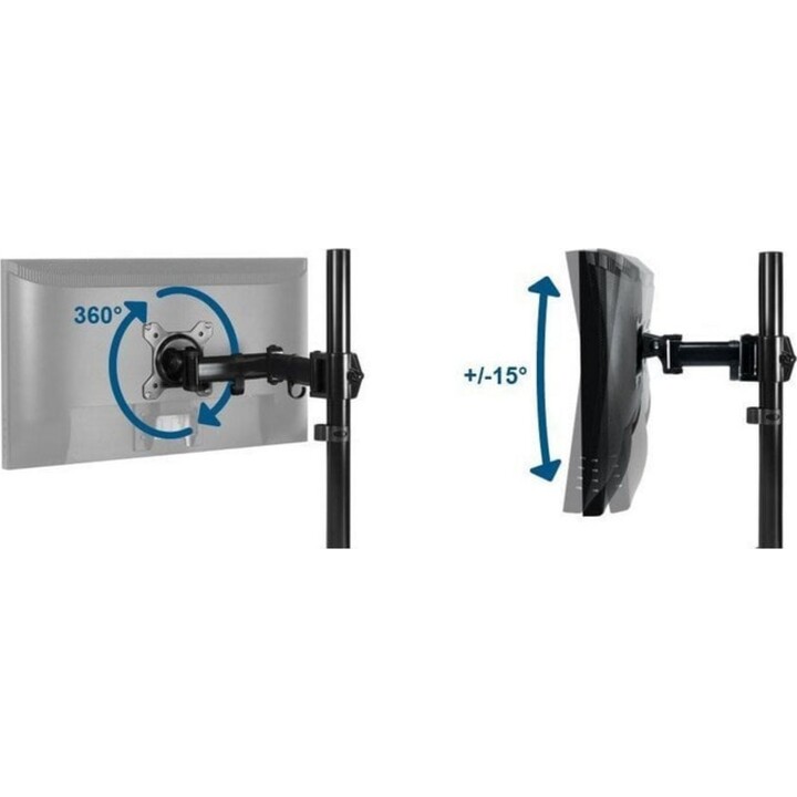 Meuble TV Arctic Z1 Basic 13" à 43" VESA 75x100 Max 15Kg
