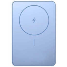 Xiaomi Super Slim Magnetische Powerbank 5000 mAh / Kabellos / Blau / Inkl. USB-Typ-C-Kabel
