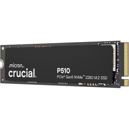 Crucial P510 2TB SSD Disco Duro M.2 PCIe 5.0 NVMe 10000MB/s 8700MB/s TLC Negro