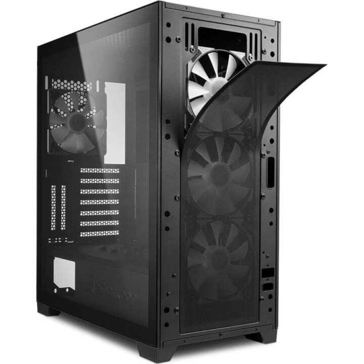Sharkoon TG7M RGB PC Tower mit gehärtetem Glas und USB 3.2 – Schwarz