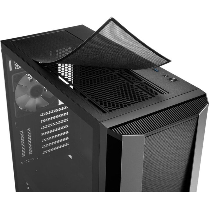 Sharkoon TG7M RGB PC Tower mit gehärtetem Glas und USB 3.2 – Schwarz