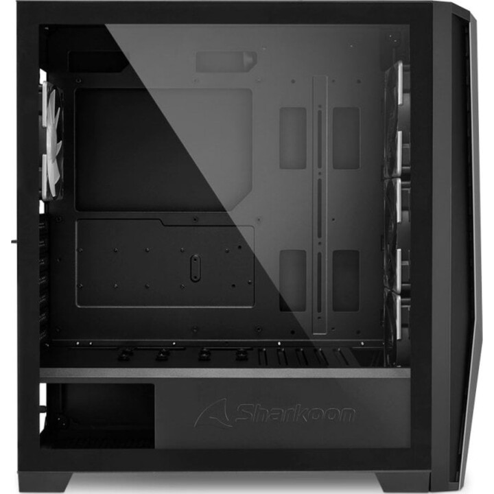 Sharkoon TG7M RGB PC Tower mit gehärtetem Glas und USB 3.2 – Schwarz