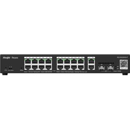 Ruijie RG-ES220GS-P Switch gerenciado Gigabit PoE L2 de 18 portas com caixa de metal