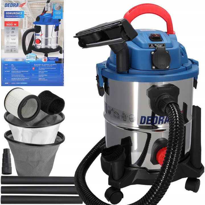 Aspirateur industriel 1600W 20L